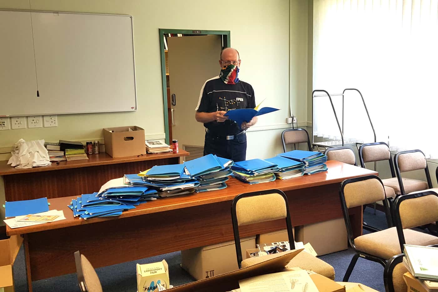 Mike Wingfield starts 2021 by clearing FABI of 30 years of his accumulated correspondence
