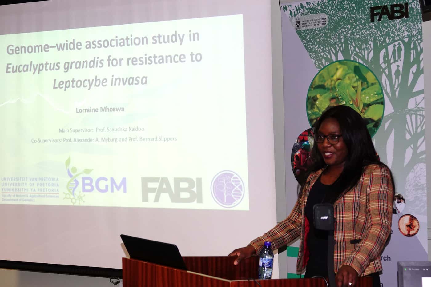 Lorraine Mhoswa celebrates the successful completion of her PhD