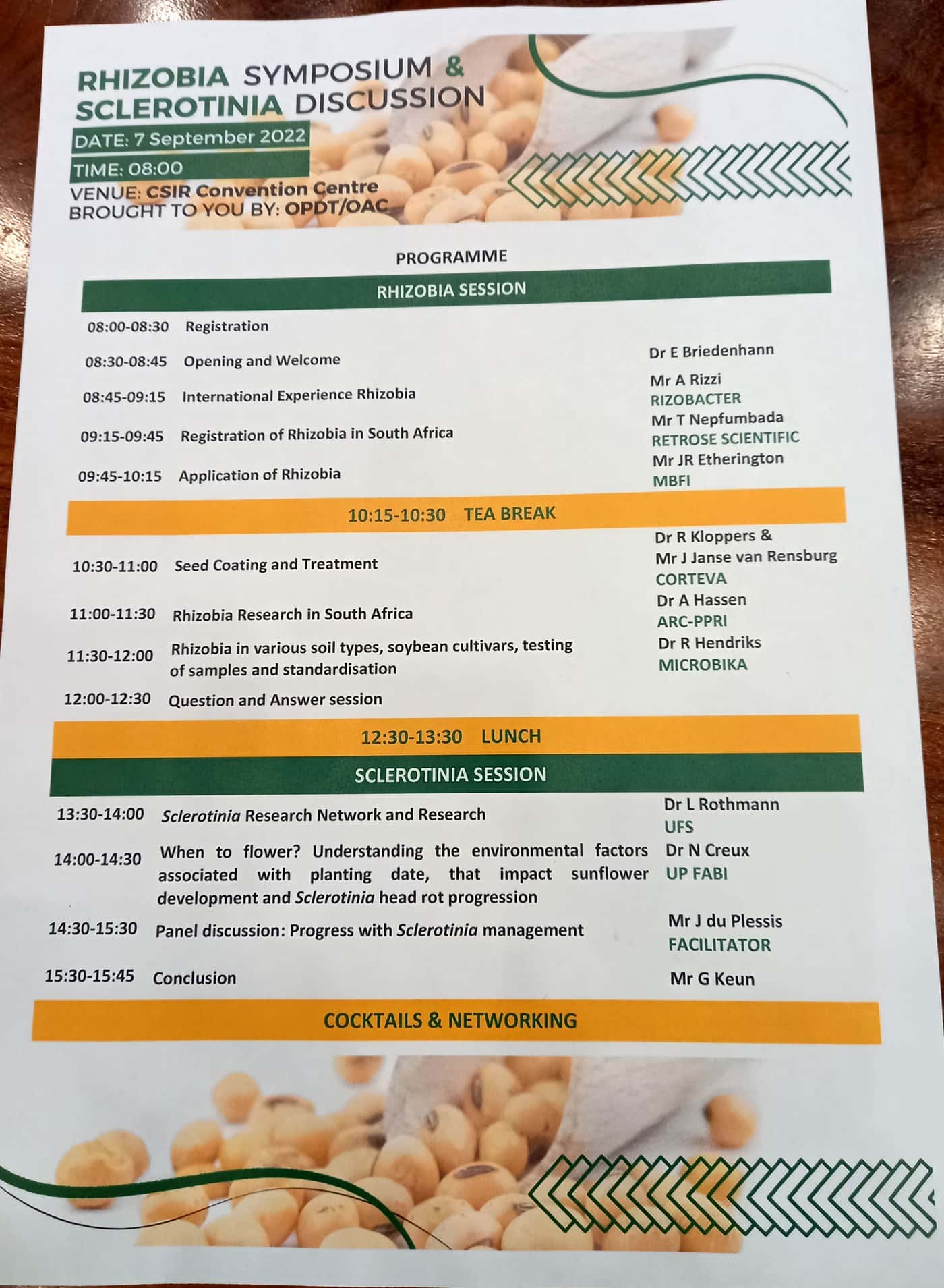 FABI joining the discussion on Rhizobium and <i>Sclerotinia</i> in South African agriculture