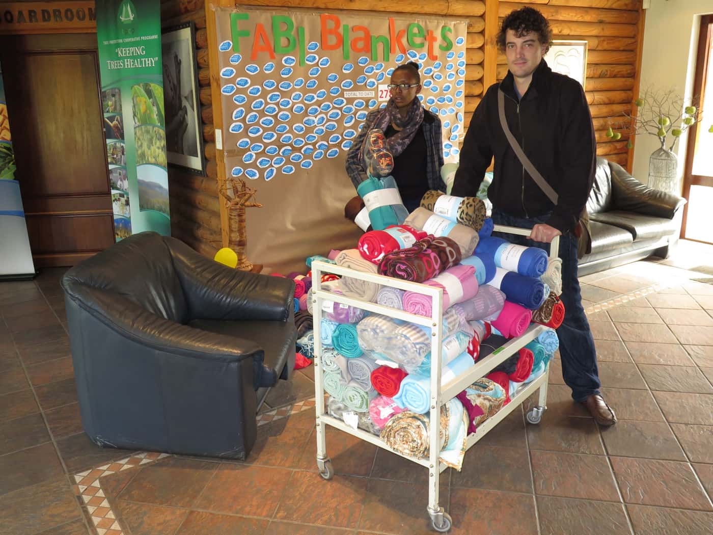 FABI contributes 278 blankets to TuksFM Woolly Winter campaign
