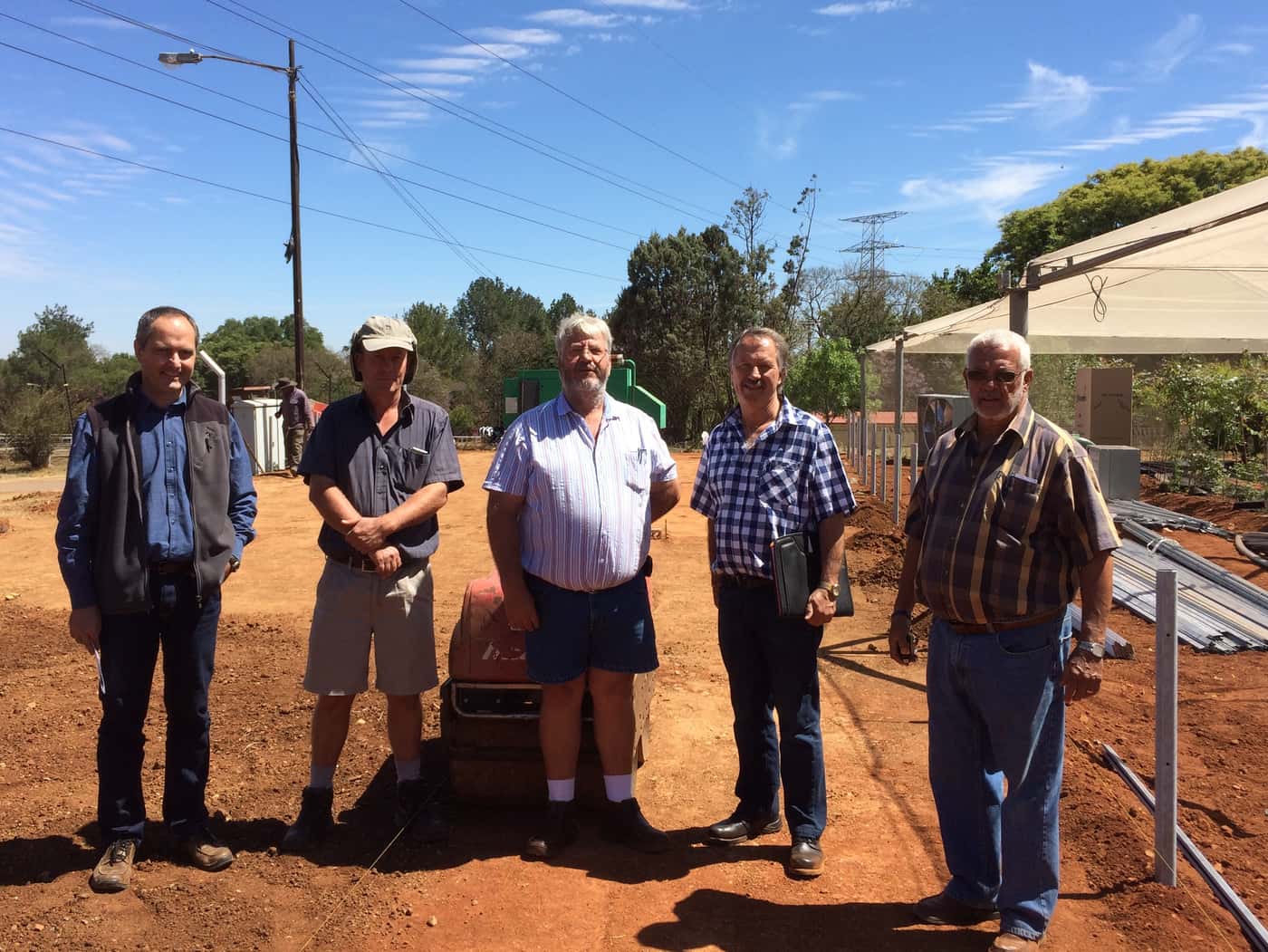 Construction of a new semi-quarantine tunnel starts at the FABI Biocontrol Centre