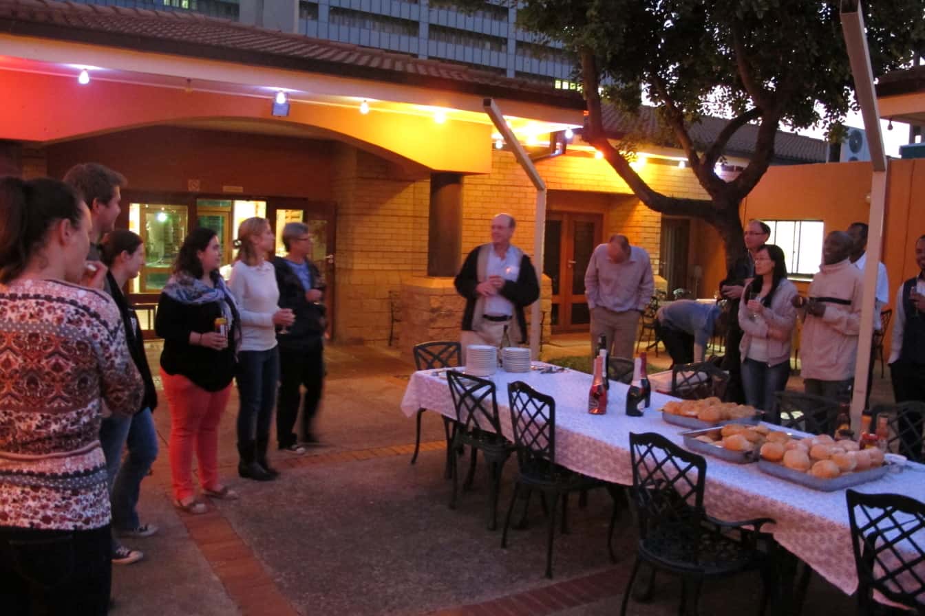 FABIans host farewell braai for Drs Stuart Fraser and Birhan Abate