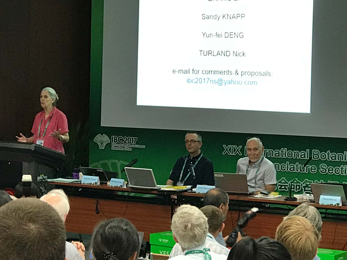 FABIan participates in Nomenclature Section of the International Botanical Congress (IBC) in China