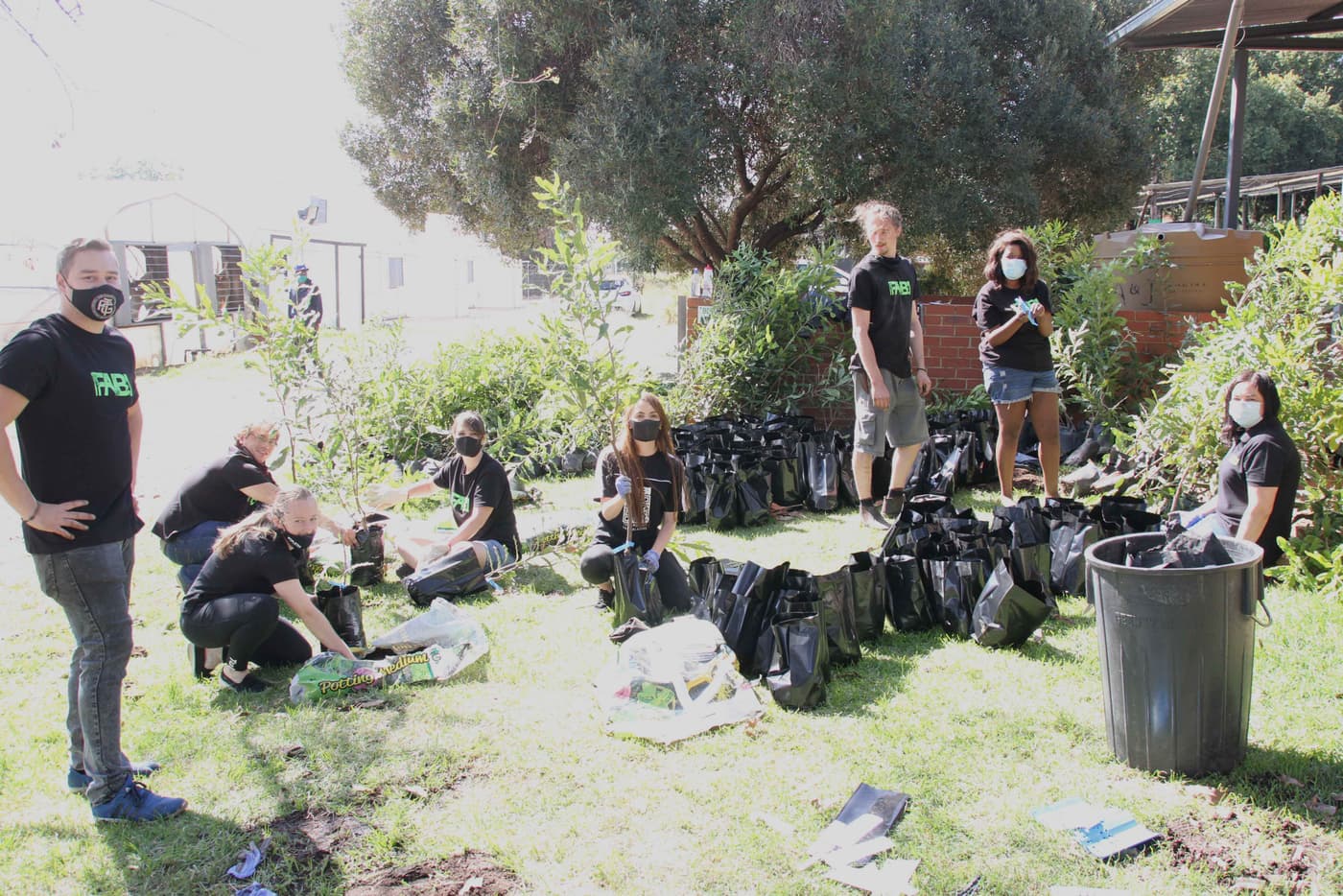 Tree planting day for the Mad Macs team