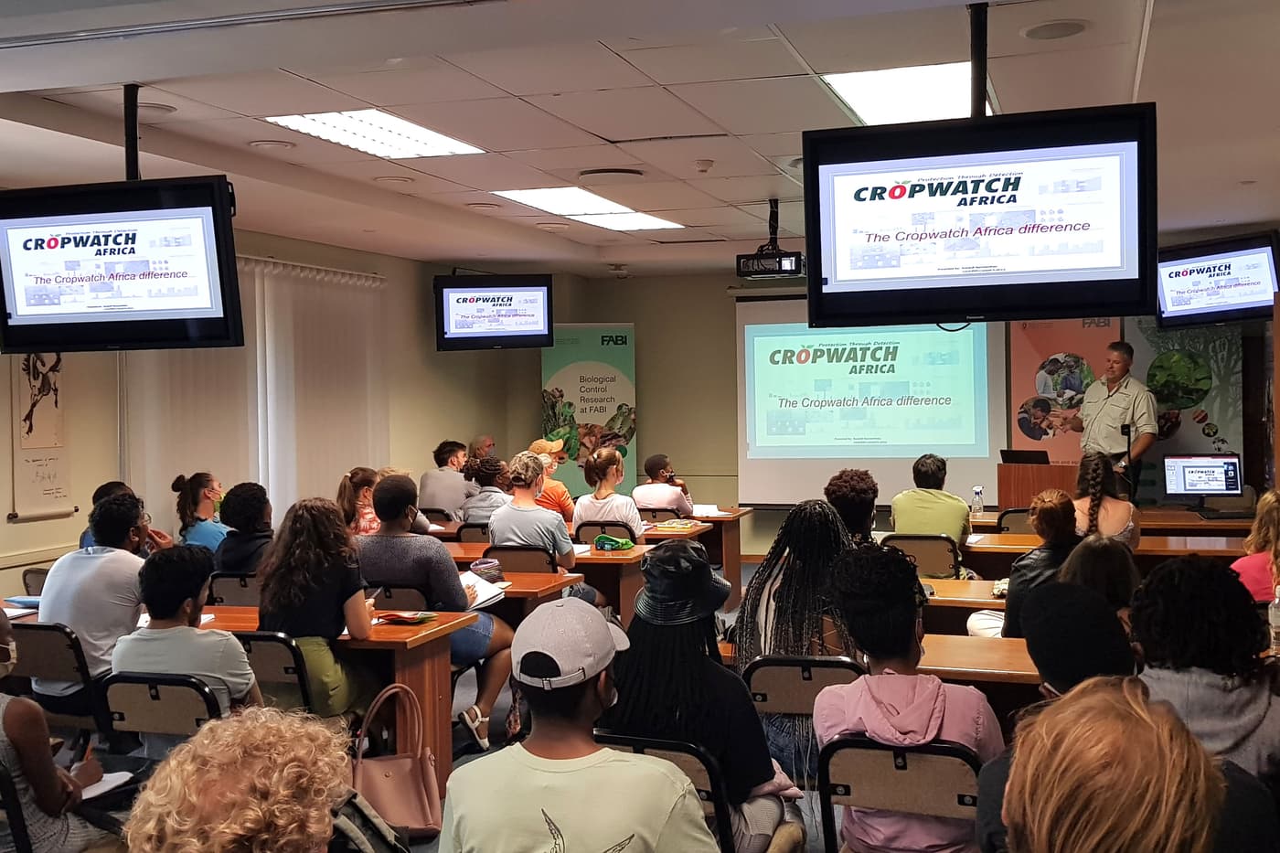 Students and staff learn from Cropwatch Africa