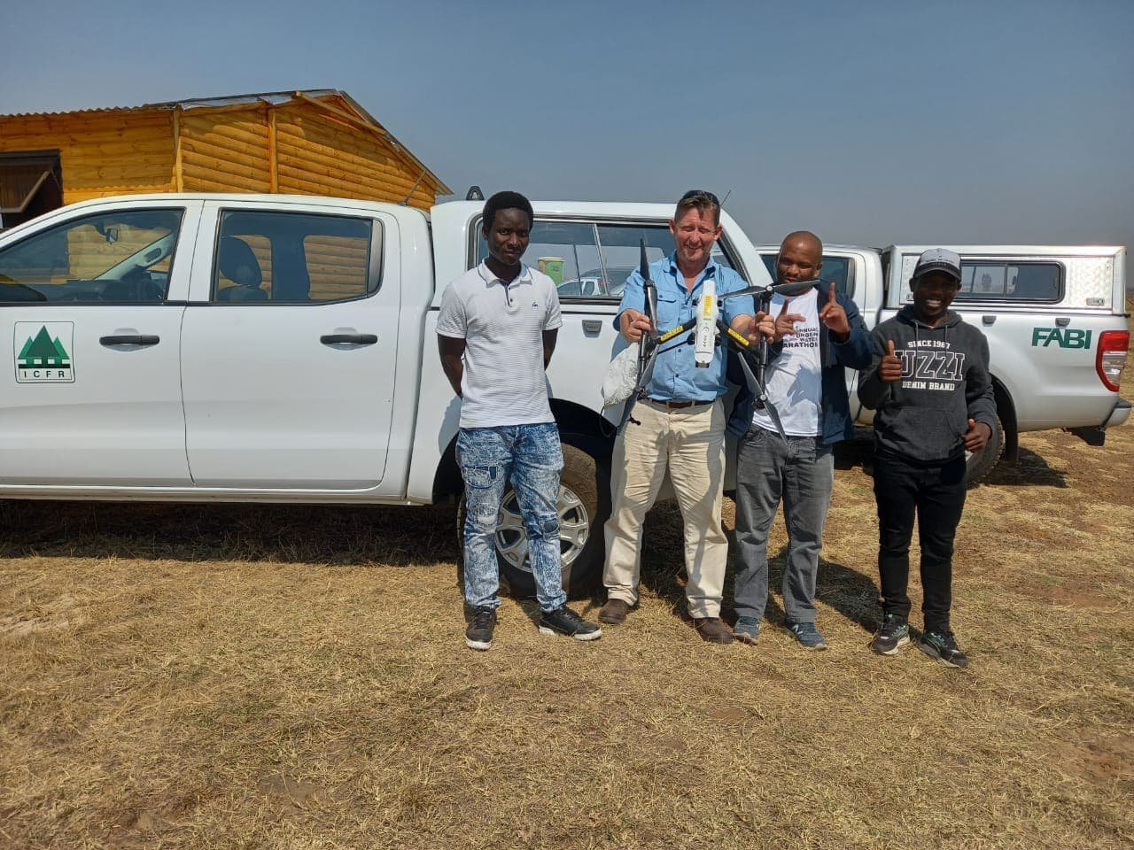 FABI increases the number of drone pilots in the Remote Sensing in Plant Health satellite lab