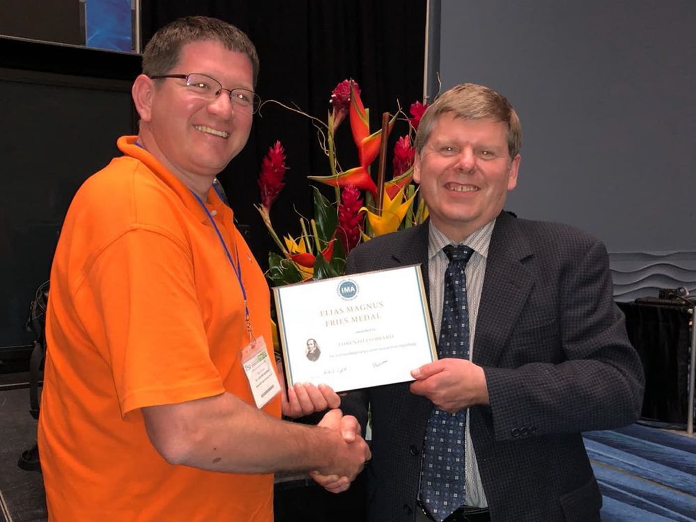Two Fabians receive prestigious awards at the International Mycological Congress