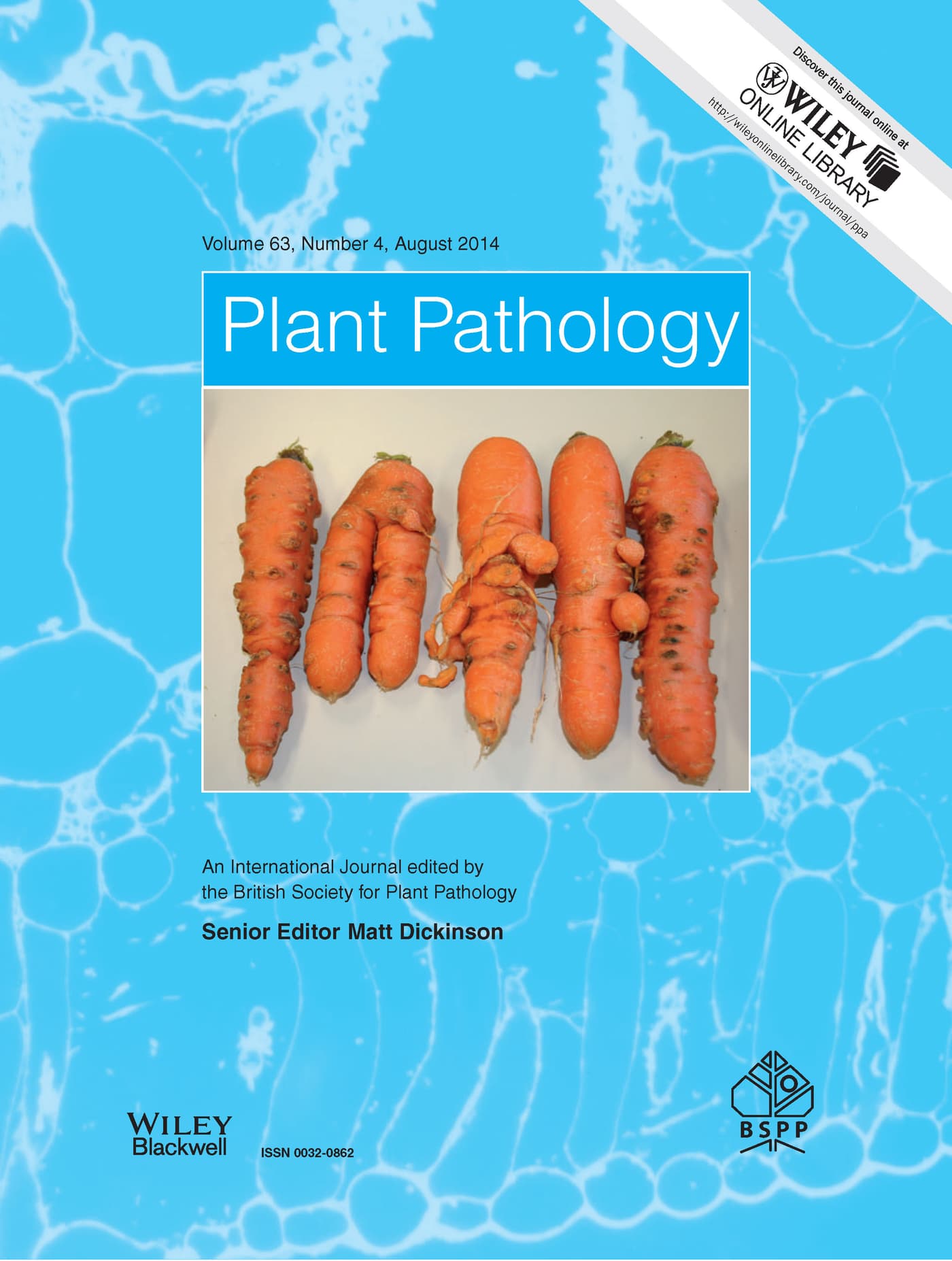 Eddy Onkendi's PhD chapter features as cover story for Plant Pathology